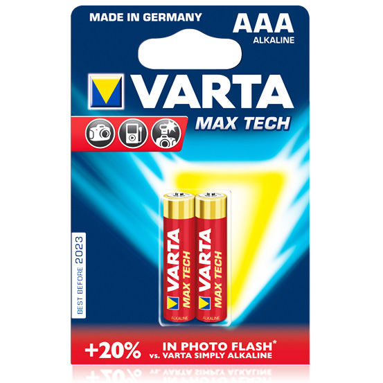 Cablu / cleme / incarcatoare / baterii, Incarcatoare / baterii, Varta  Loglife Max Power AAA LR03/ Maxi-Tech (set-2buc.)